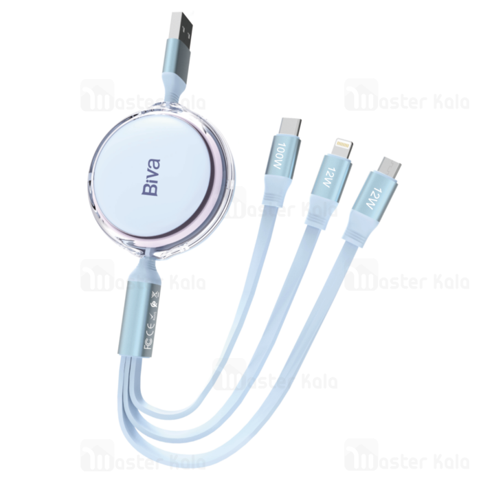 کابل سه سر بیوا Biva C-22 توان 100 وات طول 1.1متر